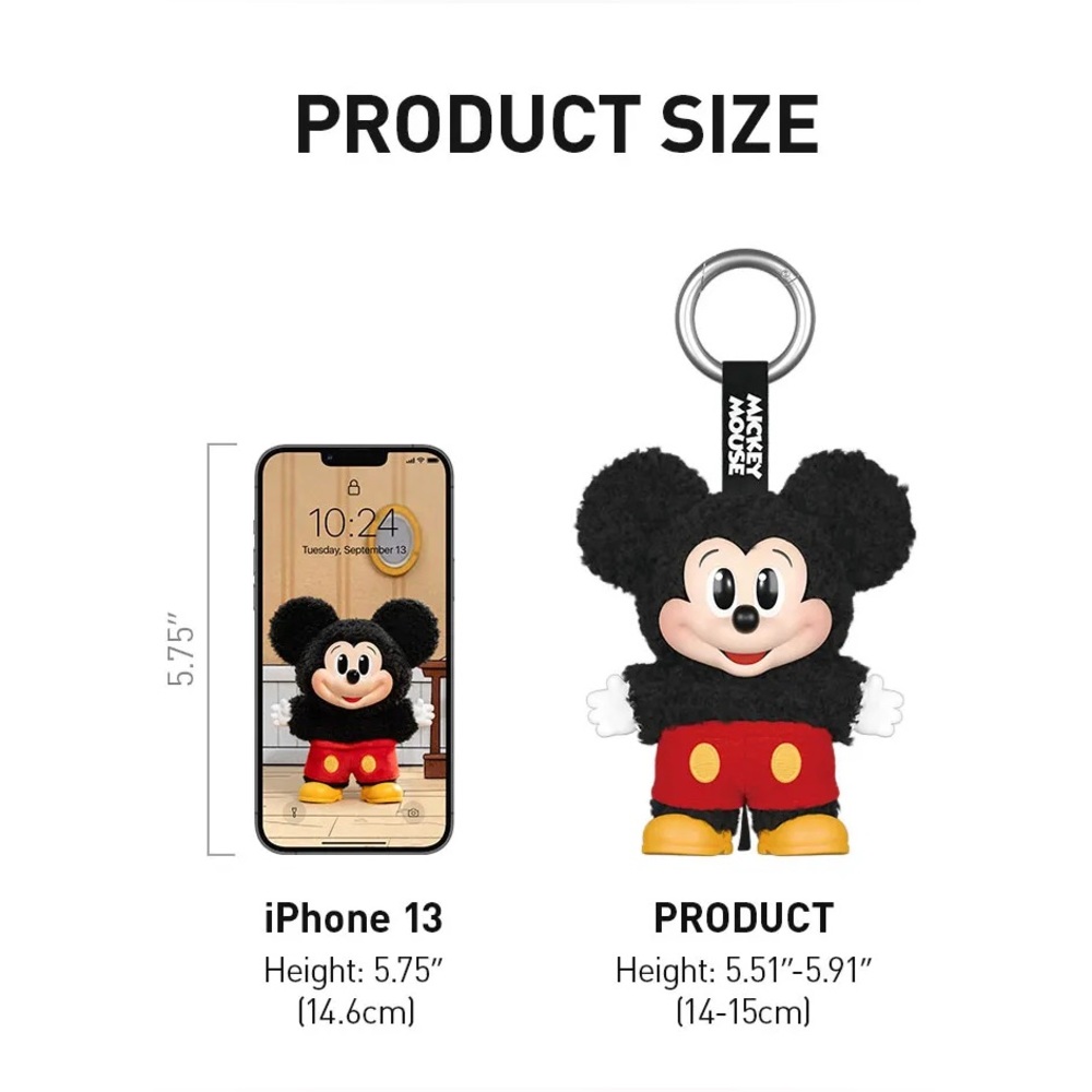 CONFIRMED CHIP Mickey Family Cute Together Keychain Series Figures Plush - Picture 10 of 12